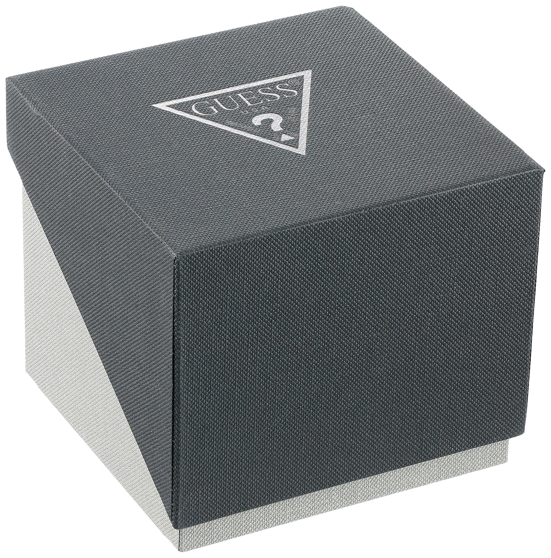 GUESS Stainless Steel Black Ionic Plated Chronograph Bracelet Watch with Date. Color: Black (Model: U0668G5)