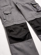 Caterpillar Men's Trademark Work Pants Built from Tough Canvas Fabric with Cargo Space, Classic Fit, Grey/Black, 28W x 30L