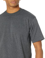 Pro Club Men's Heavyweight Cotton Short Sleeve Crew Neck T-Shirt, Charcoal, 2X-Large