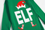 Family Feeling Baby Infant Holiday Christmas Elf 2022 Matching Family Long Sleeves Pajamas Set Green Size 18-24M