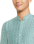 Be Active MenS Traditional Embroidered Lucknowi Full Sleeves Kurta || Cotton Kurta For Men || Men Kurta For Wedding || Kurta Fo