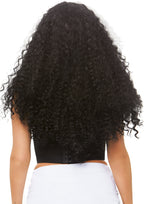 Leg Avenue 29 Long curly wig. Blk/White Color