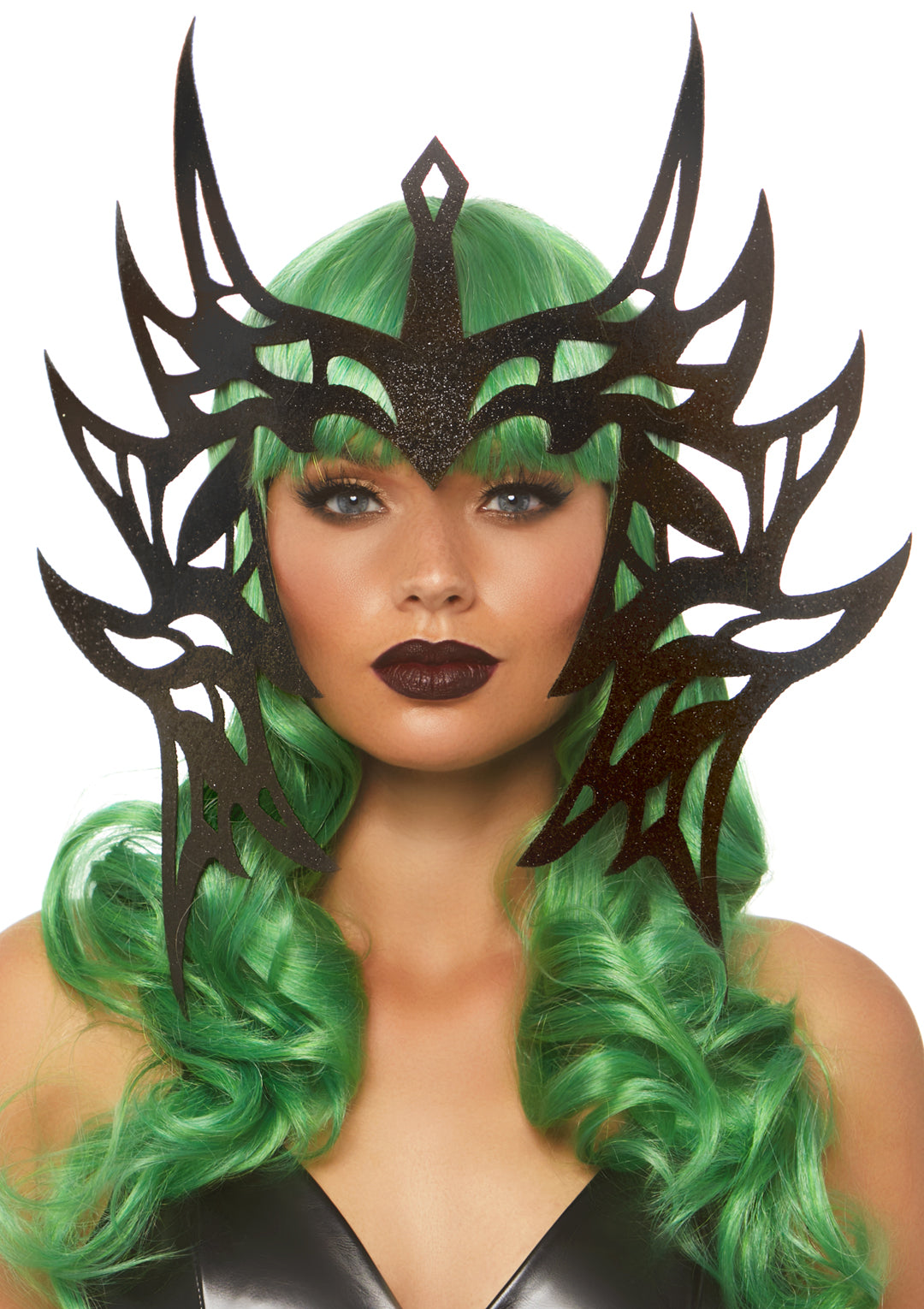 Leg Avenue Warrior die cut head piece. Black Color