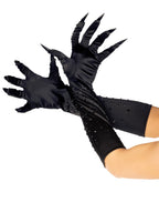 Rhinestone claw gloves.