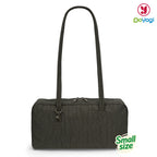 Nylon Tote Bag Bowler Bag Women Shoulder Purse with Keychain Clip, Lightweight Zipper Handbag Daily Work Travel Gym Gift for Mum