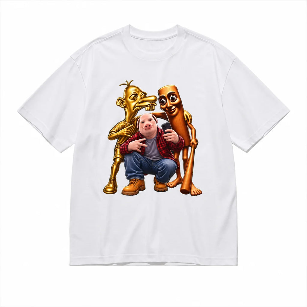 Summer Unisex Tung Tung Tung Sahur T Shirt Women Graphic Streetwear Comfortable，Funny Meme Brainrot T-Shirt Short Sleeve Fashion Clothing