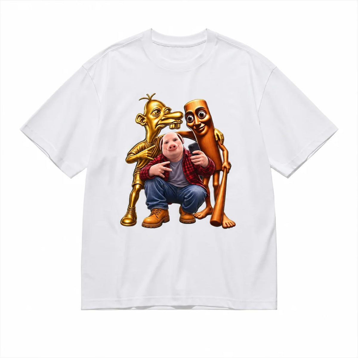 Summer Unisex Tung Tung Tung Sahur T Shirt Women Graphic Streetwear Comfortable，Funny Meme Brainrot T-Shirt Short Sleeve Fashion Clothing