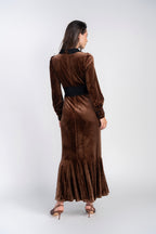 Bianca Dress- Velvet with Lace