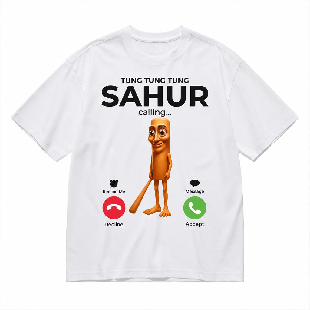 Summer Unisex Tung Tung Tung Sahur T Shirt Women Graphic Streetwear Comfortable，Funny Meme Brainrot T-Shirt Short Sleeve Fashion Clothing