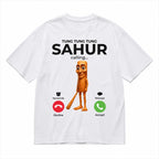 Summer Unisex Tung Tung Tung Sahur T Shirt Women Graphic Streetwear Comfortable，Funny Meme Brainrot T-Shirt Short Sleeve Fashion Clothing