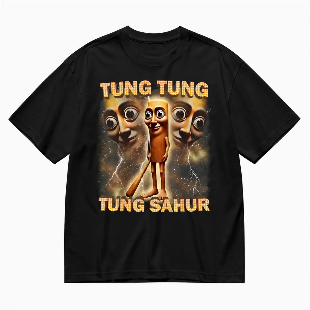 Summer Unisex Tung Tung Tung Sahur T Shirt Women Graphic Streetwear Comfortable，Funny Meme Brainrot T-Shirt Short Sleeve Fashion Clothing