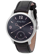 Mathey-Tissot Edmond Automatic Limited Edition Leather Strap Black Dial AC1886CNA Mens Watch