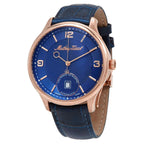 Mathey-Tissot Edmond Limited Edition Automatic 3D Leather Strap Blue Dial AC1886PBU Mens Watch