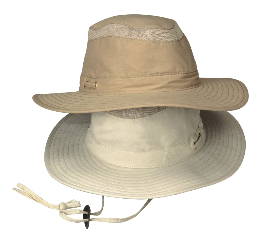 OB101 |OUTBACK- 70% Cotton/30% nylon, safari style bucket hat with UV Protective (UPF 50+) and water/stain-resistant coating, me