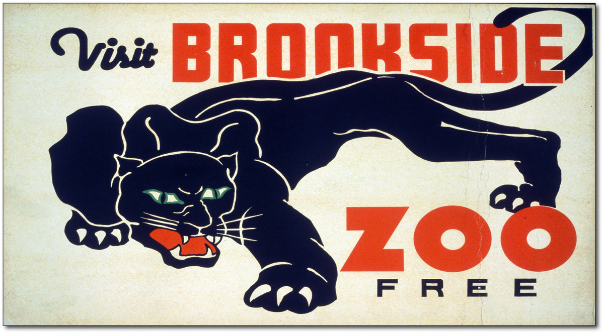 America The Beautiful™ Wall Poster – Visit The Zoo Panther