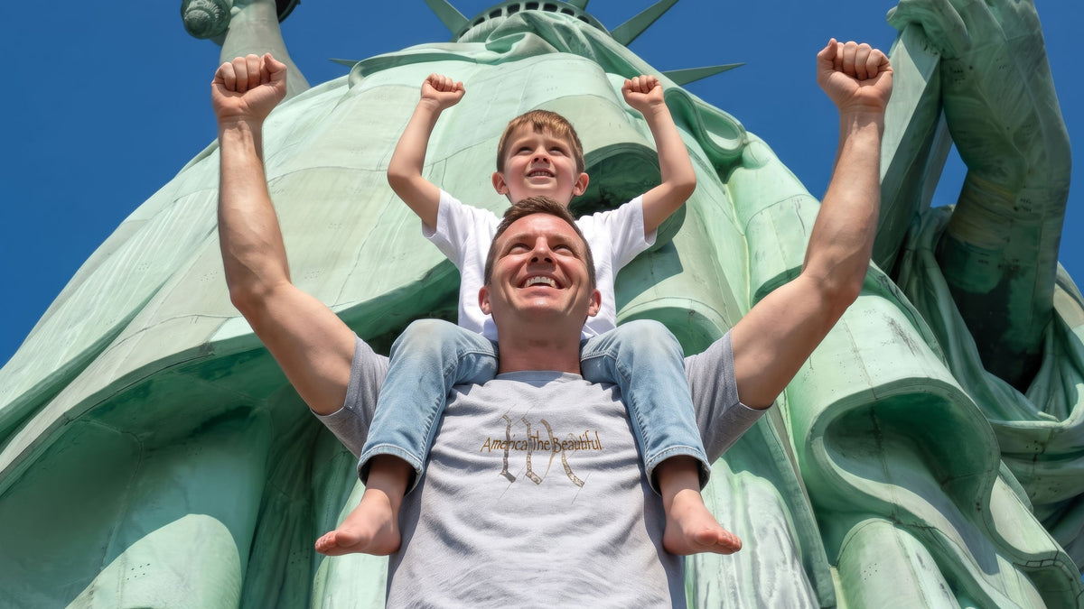 PURE PATRIOTISM™ -- We! America The Beautiful Mens Tee
