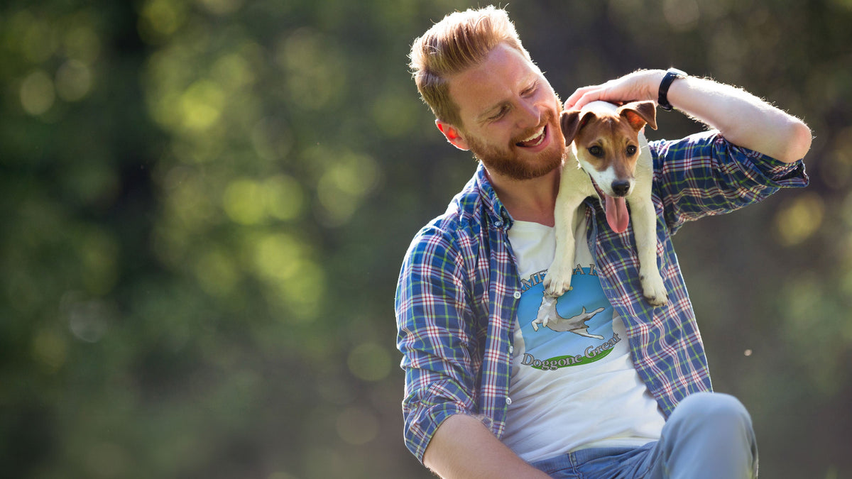 America Is Doggone Great! Dog Mens Tee by America The Beautiful®
