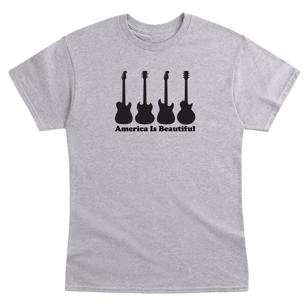 Four Set Guitar Mens Tee by America Is Beautiful®