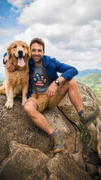 Pawsitively American Dog Paw Flag Shirt - M