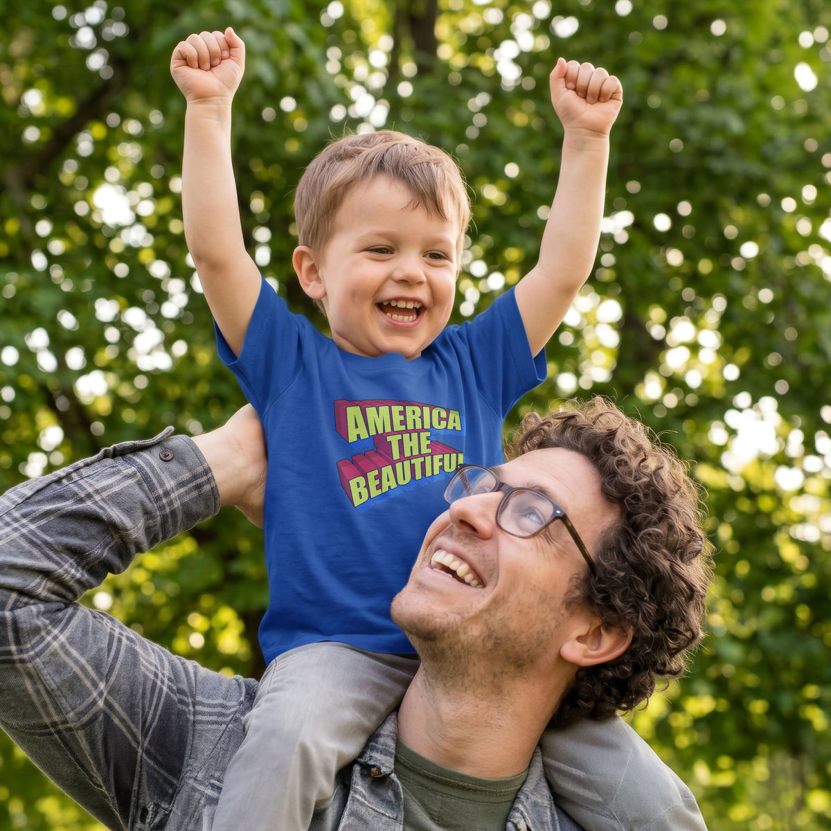American Superhero Toddler Graphic T-Shirt by America The Beautiful