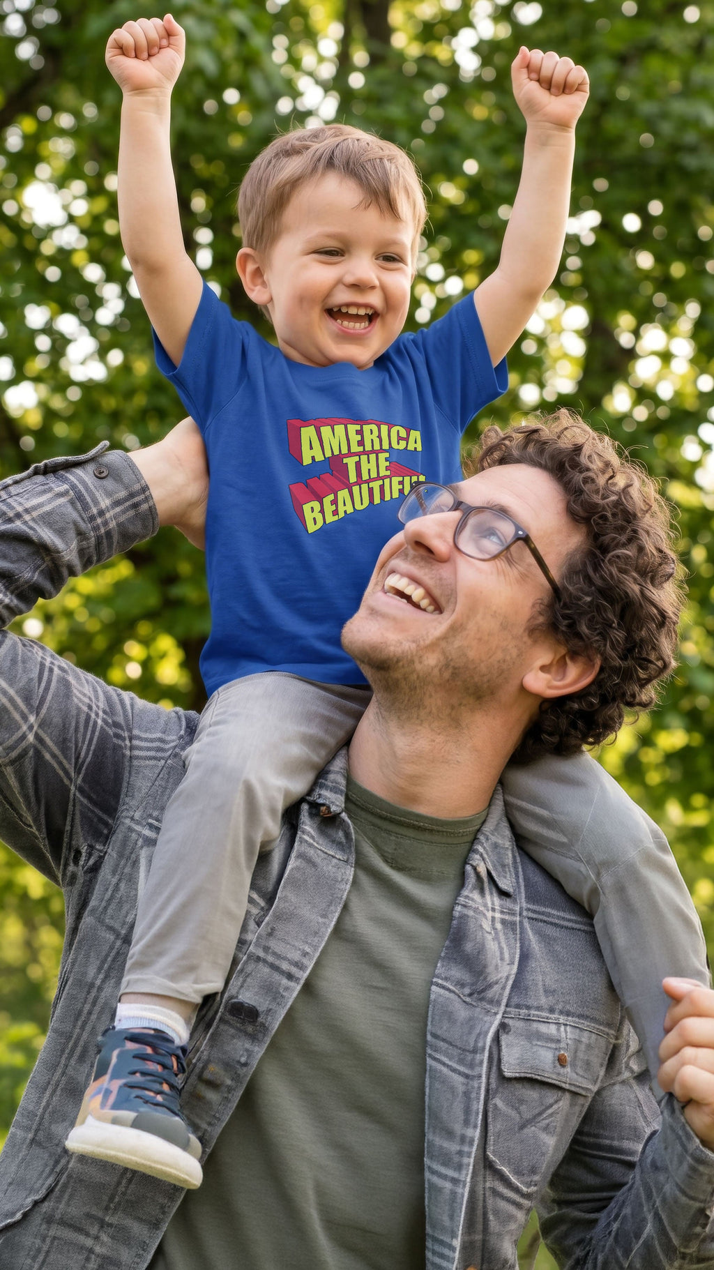 American Superhero Toddler Graphic T-Shirt by America The Beautiful