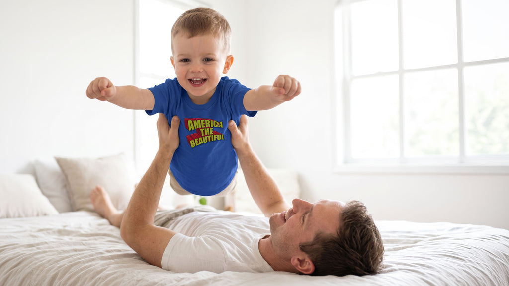 American Superhero Toddler Graphic T-Shirt by America The Beautiful