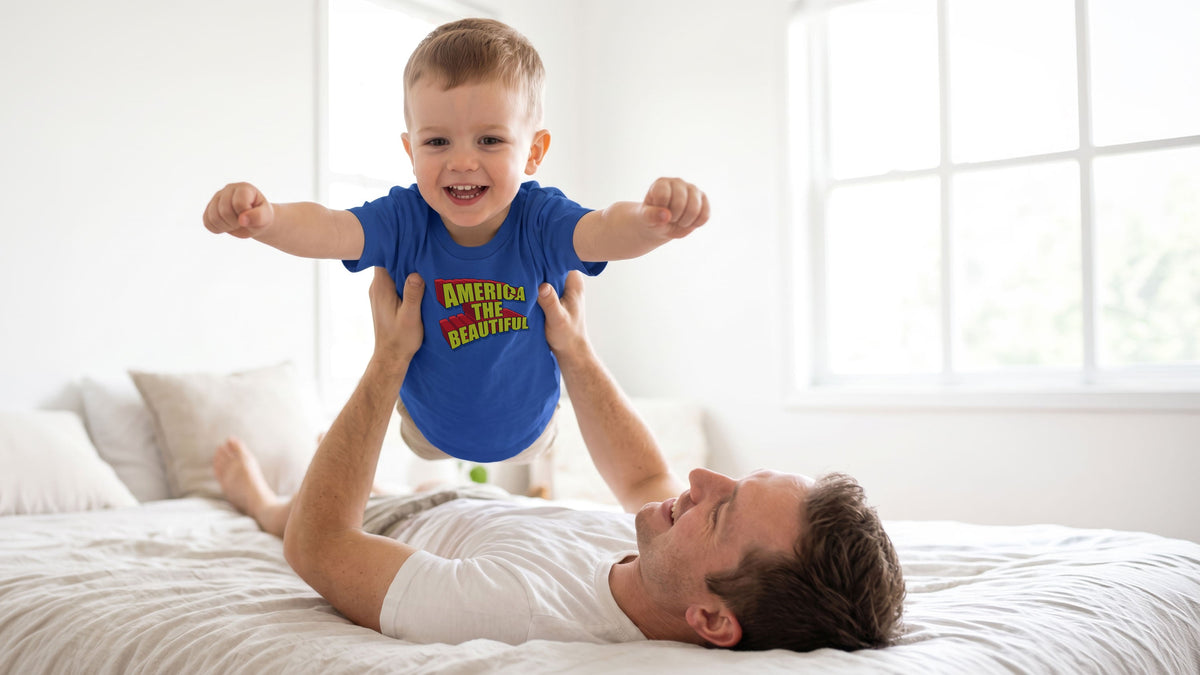 American Superhero Toddler Graphic T-Shirt by America The Beautiful