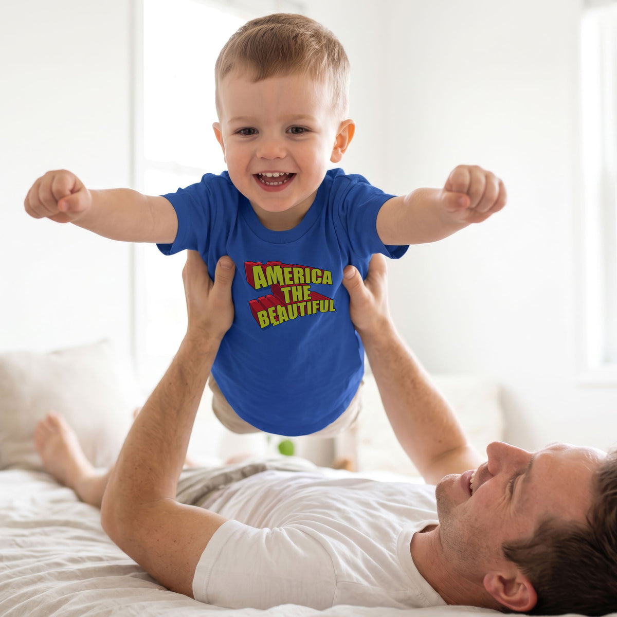 American Superhero Toddler Graphic T-Shirt by America The Beautiful