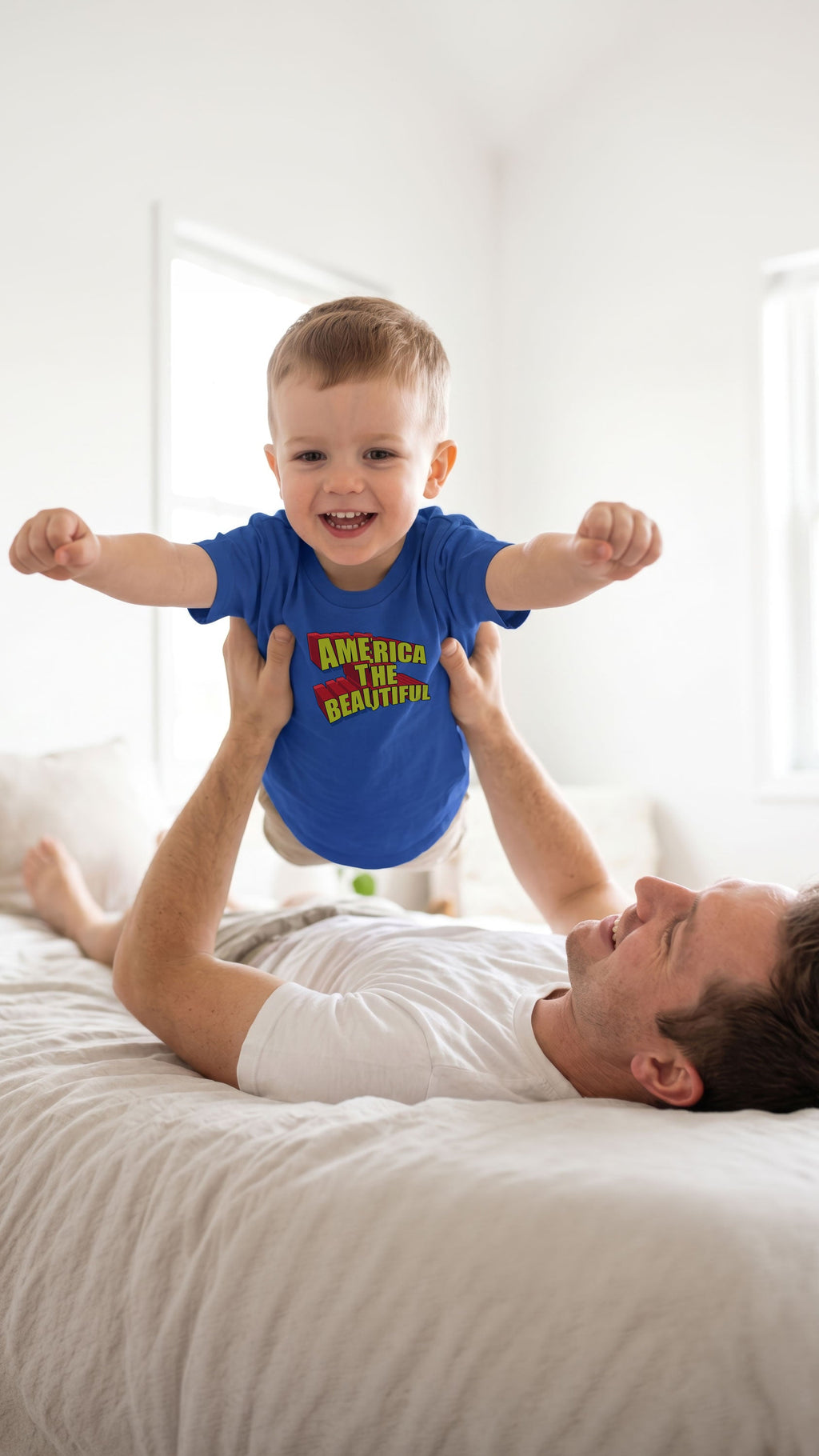 American Superhero Toddler Graphic T-Shirt by America The Beautiful