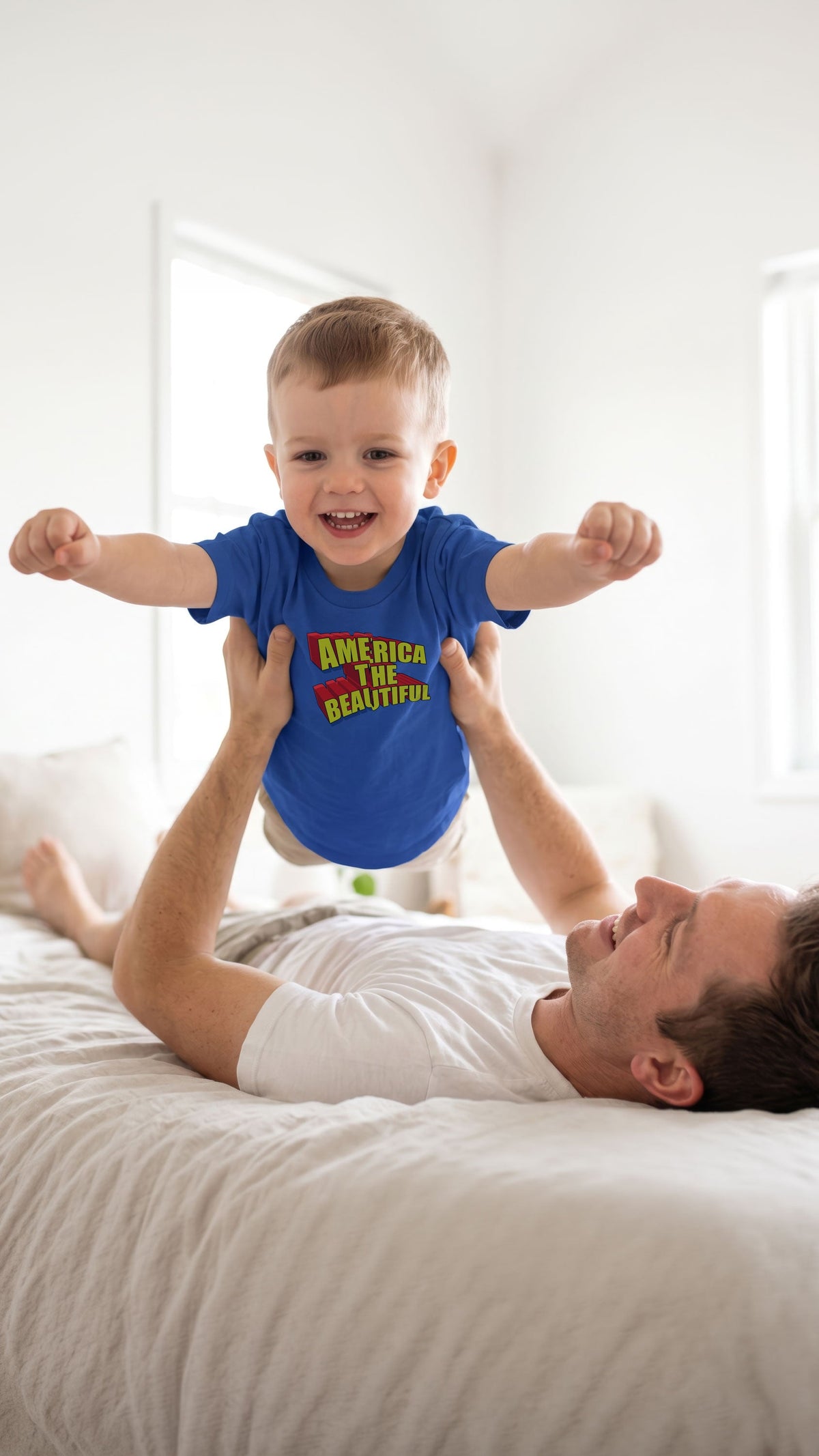 American Superhero Toddler Graphic T-Shirt by America The Beautiful