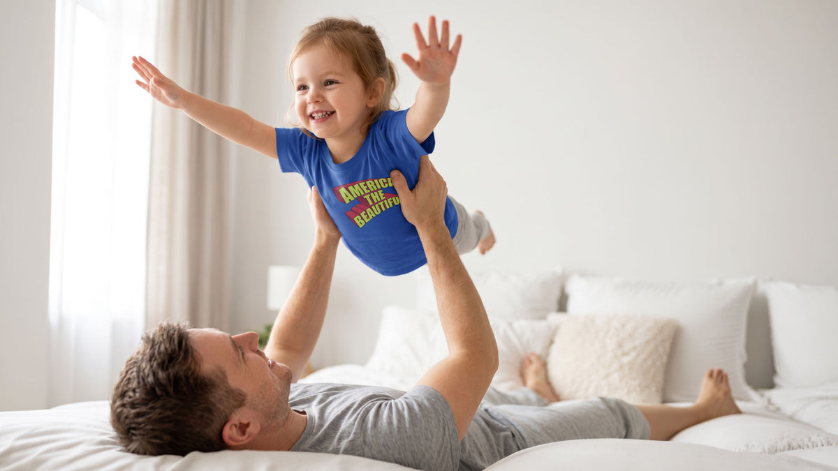 American Superhero Toddler Graphic T-Shirt by America The Beautiful