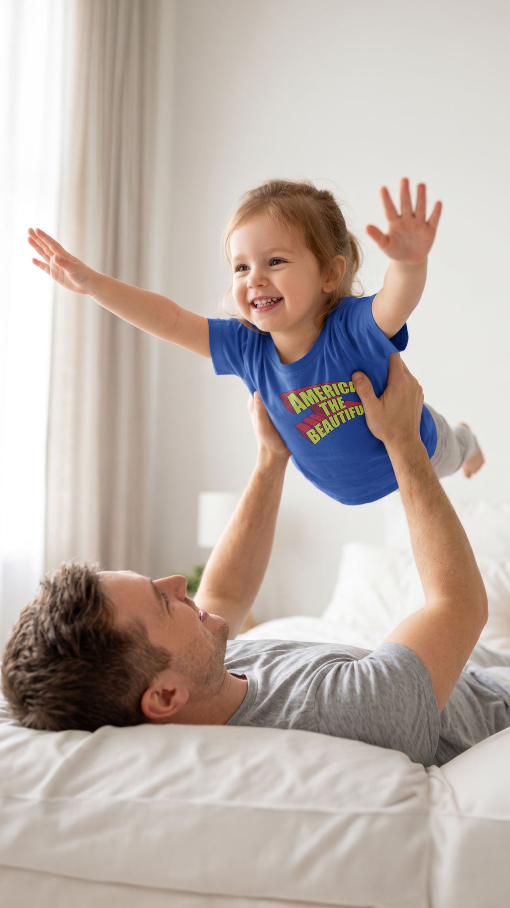 American Superhero Toddler Graphic T-Shirt by America The Beautiful