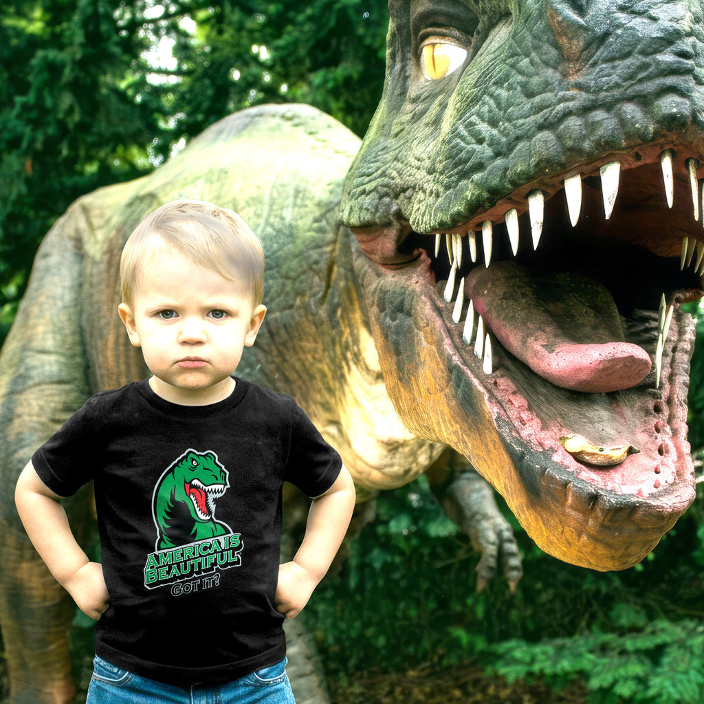 America Is Beautiful Got-it? Toddler’s  T-Rex Tee