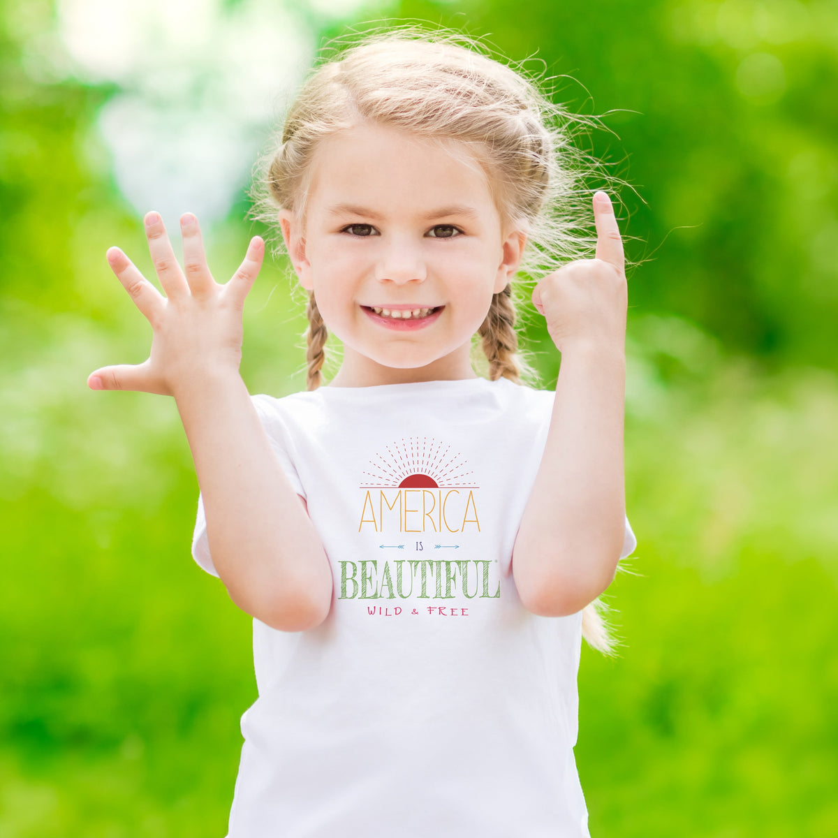 Wild & Free® Sunrise Toddler’s Graphic T-shirt by America Is Beautiful®