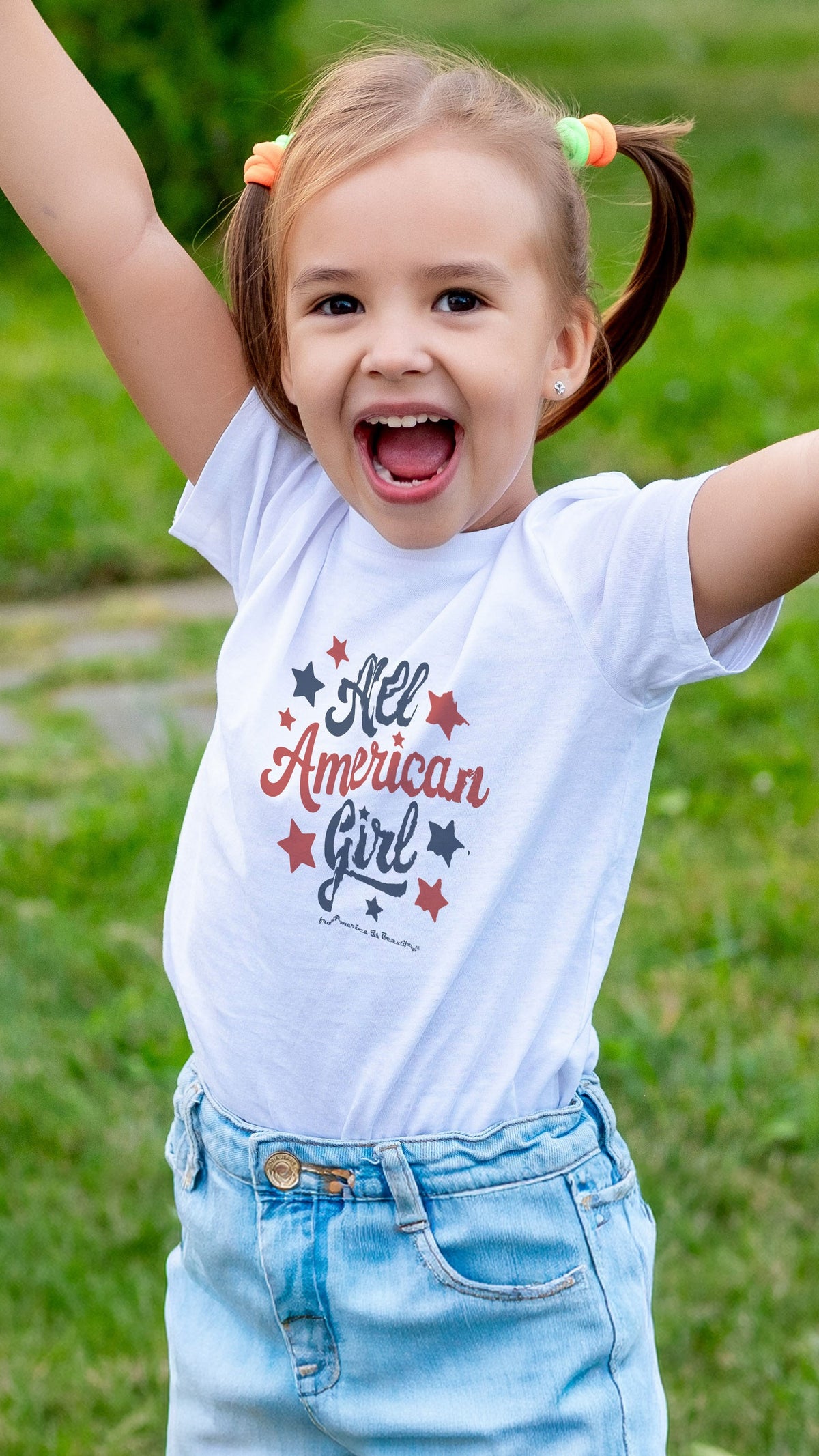 All American Girl Message Tee 1.0 from America The Beautiful® - Toddler