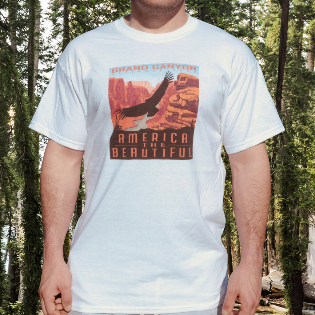 America The Beautiful® Grand Canyon National Park Soaring Condor Mens Graphic Tee