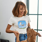 America Is Doggone Great! Womens Dog Tee by America The Beautiful®