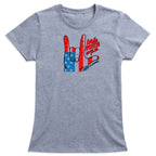 The I Love You! Womens Message Tee by America Is Beautiful