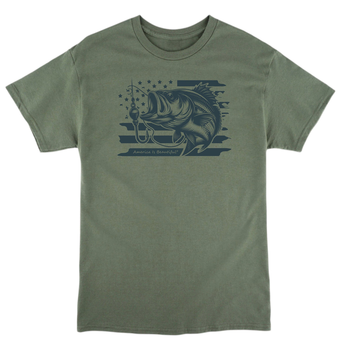 Bass and Flag Graphic Tee 2.0 Youth from America The Beautiful®