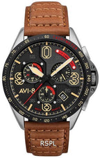 AVI-8 P-51 Mustang Blakeslee Chronograph Bronze Oak Quartz AV-4077-02 Men's Watch