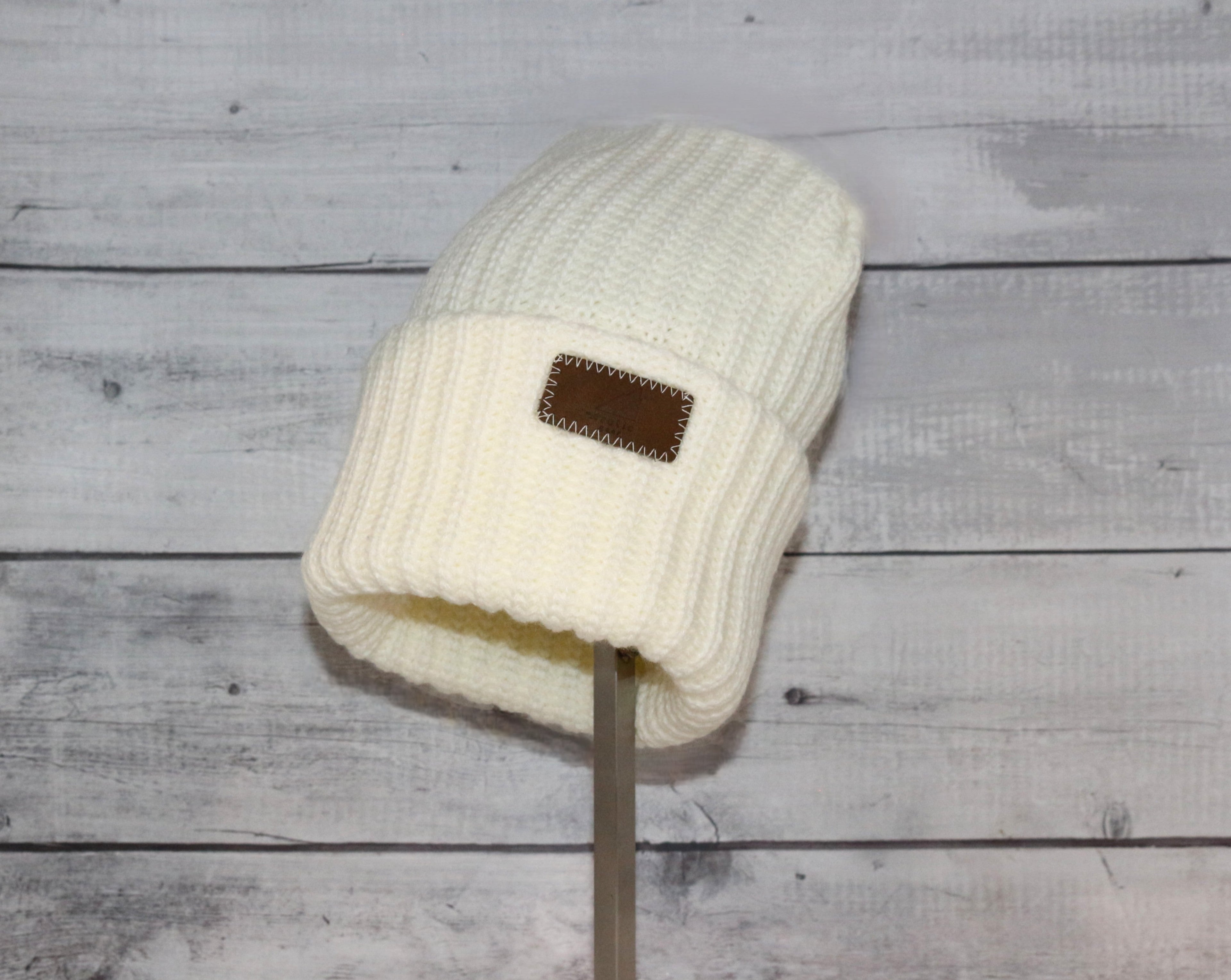 Adult Acrylic Ribbed Cuff Hat