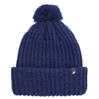 Adult Acrylic Ribbed Cuff with Matching Pom Hat