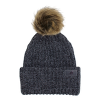 Adult Acrylic Ribbed Cuff with Pom Hat