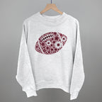Floral Football Maroon