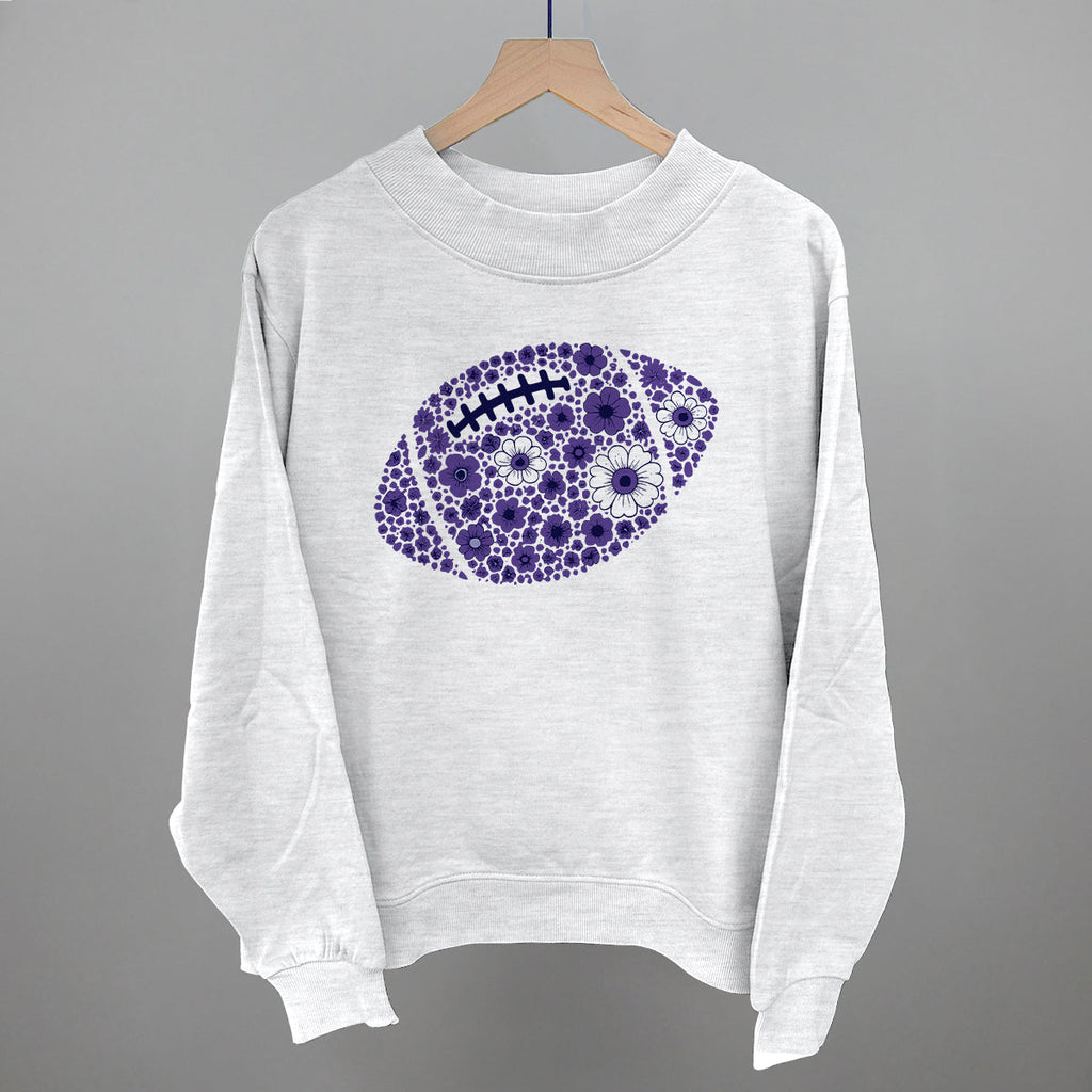 Floral Football Purple