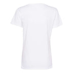 Next Level Womens Fine Jersey Relaxed V T-Shirt - White, L