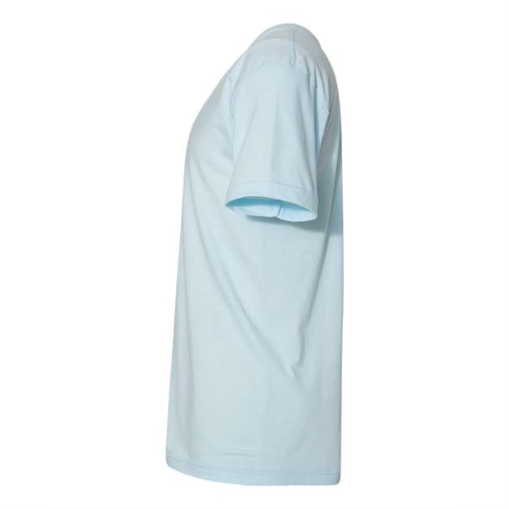 American Apparel Fine Jersey V-Neck Tee - Light Blue, XS