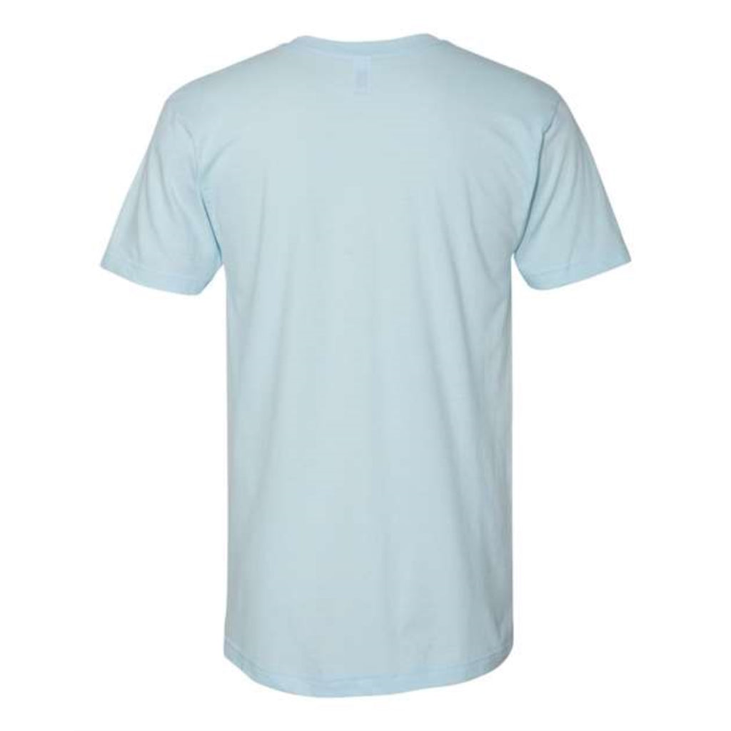 American Apparel Fine Jersey V-Neck Tee - Light Blue, XS