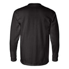 Bayside USA-Made Long Sleeve T-Shirt with a Pocket - Black, M