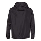 Independent Trading Co. Unisex Lightweight Quarter-Zip Windbreaker Pullover Jacket - Black, M